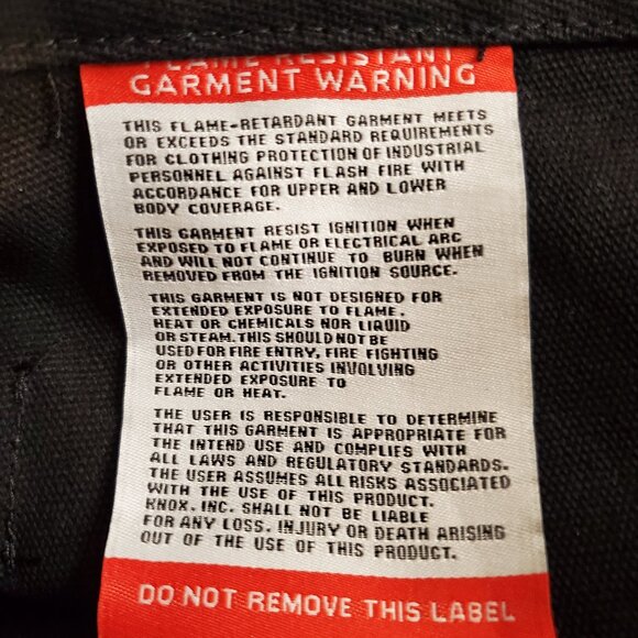 NEW KNOX SZ 38 x 30 Renegade Utility Fire Retardant Premium Pants - Black - Picture 12 of 14